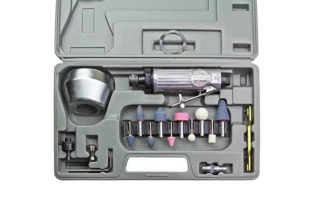 Druckluft Trennschleifer Winkelschleifer Schleifer Poliermaschine Set 20 tlg.