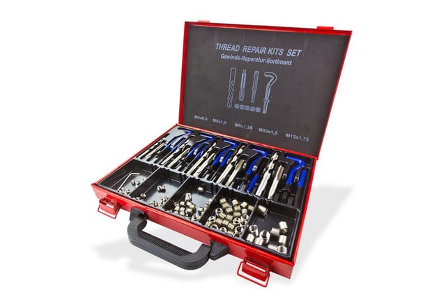 Dema - Gewindereparatursatz 131 teilig Gewinde Reparatur Set Gewindereparatur Satz