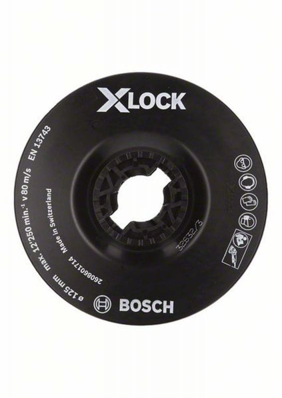 X-lock Stützteller, weich, 125 mm Bosch Accessories 2608601714