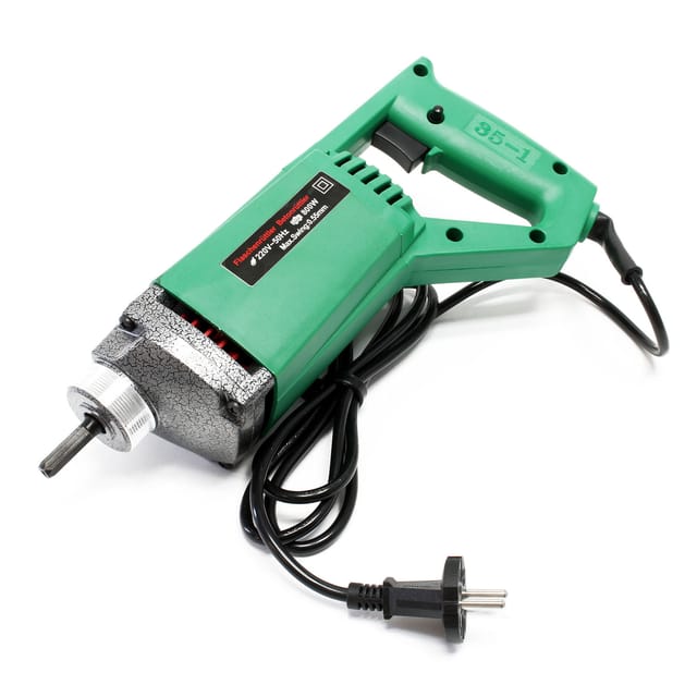 Wiltec - Elektro Einhand Betonrüttler 800W, Betonverdichter für ø 35 mm Rüttelflasche, Rüttelmotor 5600 U/min, Innenrüttler mit Tragegriff