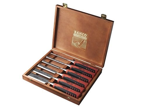 Bahco - Stechbeitel-Satz in Holzbox 6-tlg, 6,10,12,18,25,32 mm