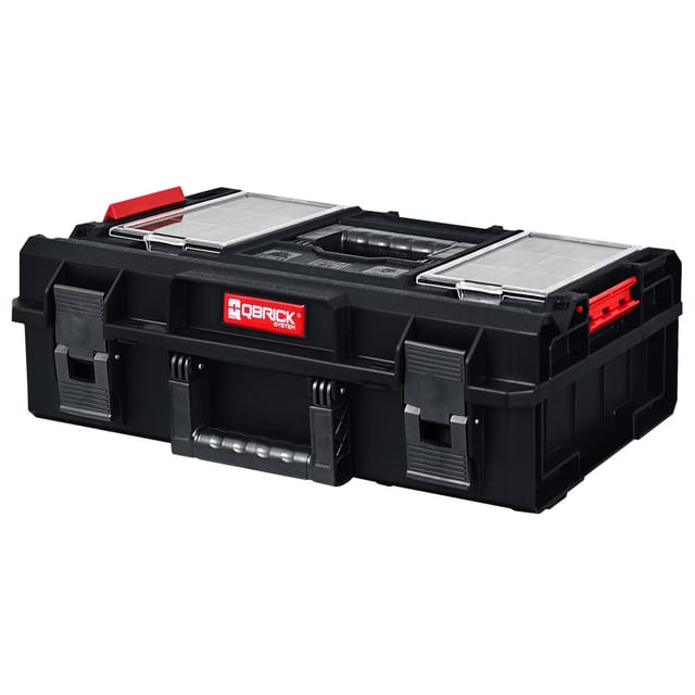 Qbrick System one 200 2.0 Profi Werkzeugkoffer modularer Organizer 585 x 385 x 190 mm 15,4 l stapelbar IP66