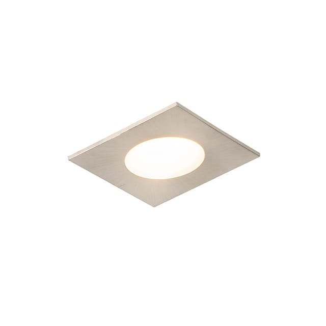 Qazqa - Moderner quadratischer Einbaustrahler inkl. led IP65 - Simply