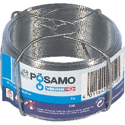 Posamo - pösamo Draht auf Spule galZn 0,9mmx50m