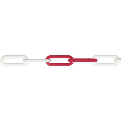 Kunststoffk. Polyethylen rot-weiss 6,0 Bundw.50m