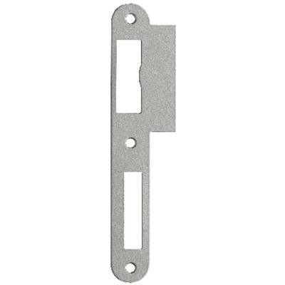 Lappenschliessblech 170mm din l 24mm rd. Nickel-sil