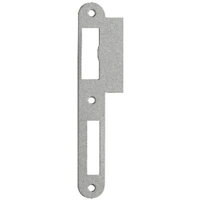 Lappenschliessblech 170mm din l 24mm rd. Nickel-sil