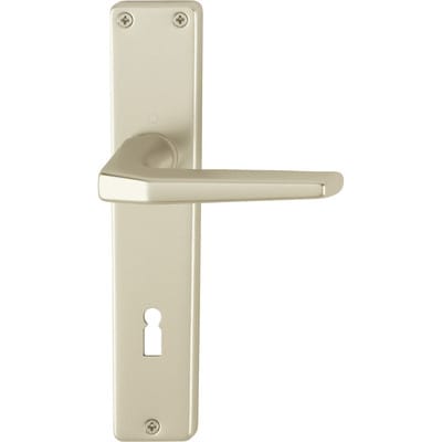 Hoppe - Türdrückerpaar Frankfurt 117L Aluminium F2 ohne Rosetten Vierkant 8 mm