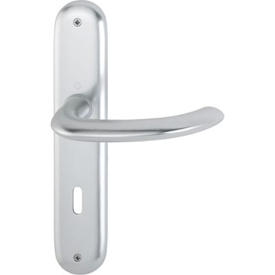 Hoppe - Langschildgarnitur Marseille 1138/273P Aluminium F1 ob 72 mm din links / rechts