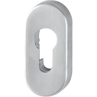 Innenrosette passend zu Sicherheitsrosette pz oval, Aluminum Edelstahl matt