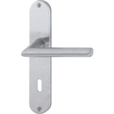 Hoppe - Langschildgarnitur Stockholm E1140Z/302 Edelstahl F69 ob 72 mm din links / rechts