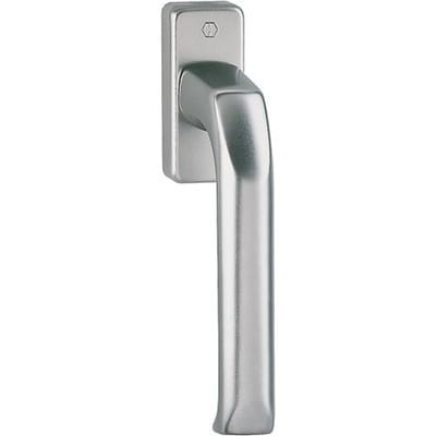 Hoppe - DK-Fenstergriff, VK7, dl/dr, alu, 013/U34, London, mit VKstift, verd.versch, F9