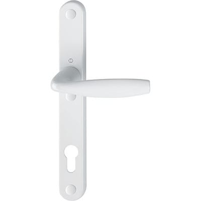 Hoppe - 1/2 Profiltür-Garnitur New York 1810/3346SN Aluminium F9016 pz