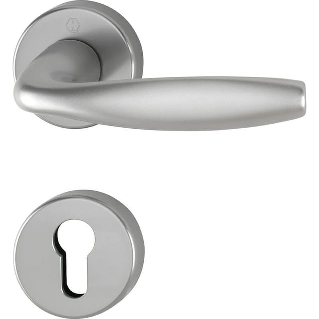► HOPPE New York Rosetten-Garnitur 1810/42KV/42KVS-Profilzylinder-F9 Aluminium Stahl-Innentür für Innentüren