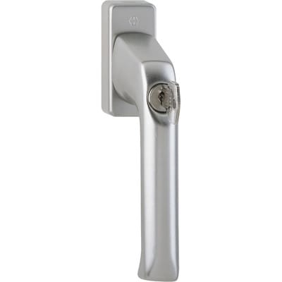 Hoppe - DK-Fenstergriff, abschl, mit Druckzyl, VK7, alu, 013S/U34, London, mit VKstift, verd.vers, F9