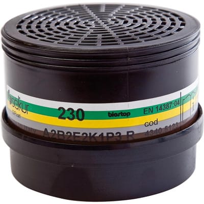 Kombinationsfilter Polimask 230, ABE2K1 P3 r d, 258 - Ekastu Safety