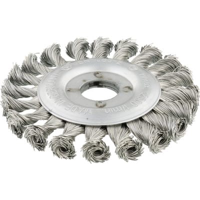 Rundbürste rostfrei 115x12 mm gezopft - Osborn