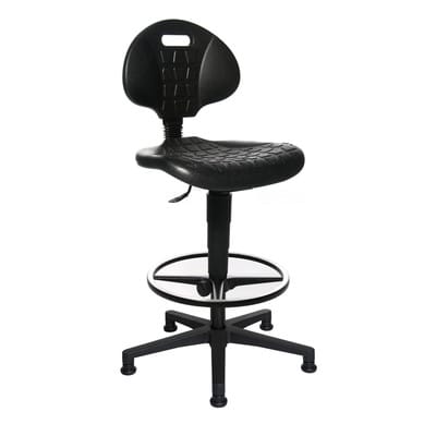 Arbeitsdrehstuhl Tec 20 Bodengleiter + Fußring - 72220 PU0T - Topstar