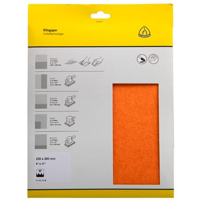 KLINGSPOR PL 31 B S.a.U. Bogen K. 40, SB-Reiter 5er Pack 230 x 280 mm