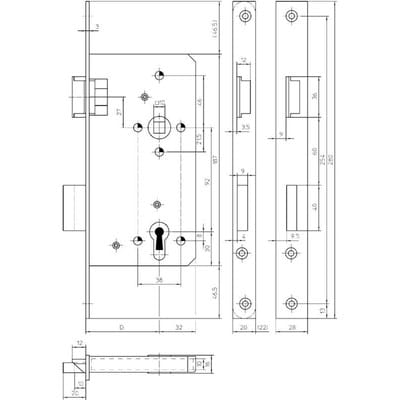 Haust. Schloss Nr.154 1/2 Falz pzw 22 känt. din ls