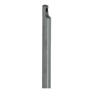 Deni - Treibriegelstange mit Aussparung einseitig 1250 mm ø 10 mm Stahl hell verzinkt