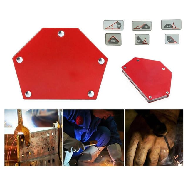 Trade Shop Traesio - Trade Shop - magnetica magnetica saldatura 30° 45° 60° 75° 90° 120° 50LB 22KG exagonal -