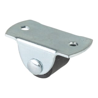 Kastenrolle Rad-Ø 16 mm Tragfähigkeit 30 kg Material Rolle Kunststoff mit Anschraubplatte