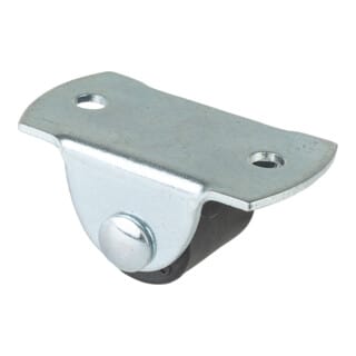 Kastenrolle Rad-Ø 16 mm Tragfähigkeit 30 kg Material Rolle Kunststoff mit Anschraubplatte