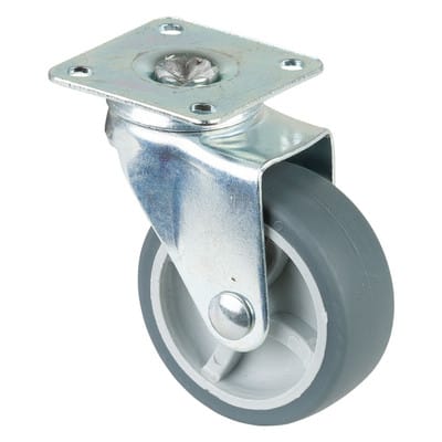 Lenkrolle Gummi 50 mm 47 x 47, 40 kg