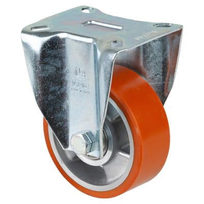 Bockrolle 100mm Platte,Polyure Guss,KL N110.B90.102