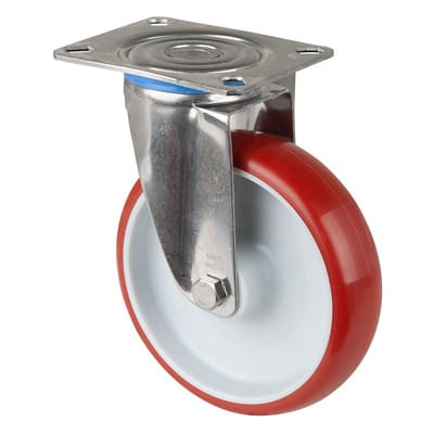 Lenkrolle Polyure. / Edels. Rad-d 125mm 150 kg Tragfür - Bs Rollen