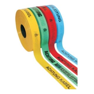 FP - Trassen-Warnband 250 m Kabel, gelb