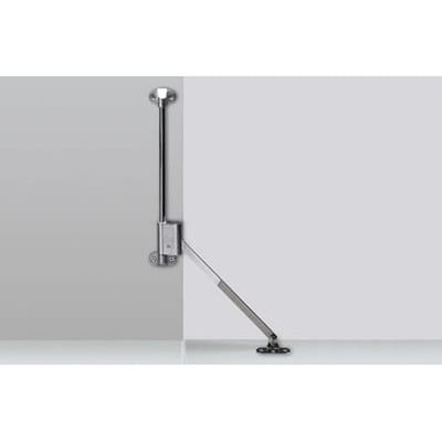 Hettich - Klappenhalter Klassik d mit Lager l 258 d Stahl vernickelt mit Bremssystem Länge 350 mm