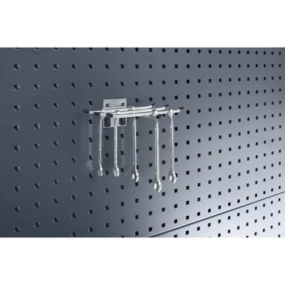 Bott - 1 Stück Sechsfachhalter mit breiter Grundplatte - 170 x 150 x 6mm