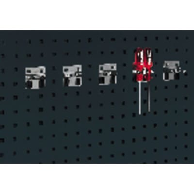 Bott - Doppelte Werkzeugklemme B60xT60xD2x10 mm für Lochplatten für Lochplatten 5 Stk
