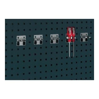 Bott - Doppelte Werkzeugklemme B60xT60xD2x13 mm für Lochplatten für Lochplatten 5 Stk