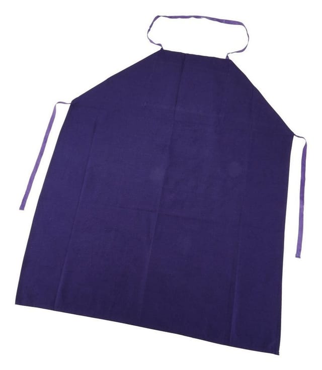 Arbeitsschürze, Baumwolle, blau 80 x 100 cm, mit Brusttasche