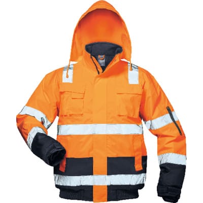 Warnpilotenjacke Jonas,Gr.L,orange/blau - Safestyle