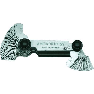 Helios Preisser - Gewindeschablone 58 Blatt, Metr./Ww./Rohr hp