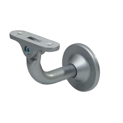 KWS - GA-Handlaufstütze, 4513, mit flacher Auflage, Aluminium, silber einbrennlackiert