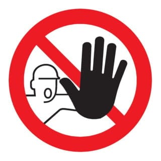FP - SafetyMarking Verbotsschild Aluminium D200 mm Zutritt für Unbefugte verboten