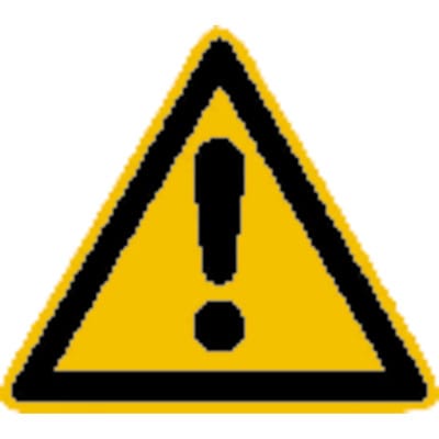 FP - SafetyMarking Warnschild Folie sl 100 mm Warnung vor einer Gefahrenstelle