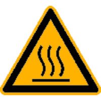 FP - Warnschild Fol Heisse Oberfl. SL100mm Bild 2