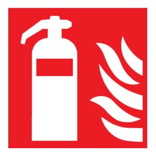 FP - SafetyMarking Brandschutzschild Folie B150xH150 mm Feuerlöscher langnachleuchtend