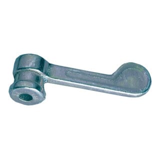 Gsg Baubeschlage - gsg Baubeschläge Vorreiber Nr. 8316/G/3, 16 mm, Untersatz, hell verz.