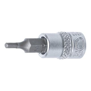 Bit-Einsatz Antrieb Innenvierkant 6,3 mm (1/4') Innensechskant 2,5 mm