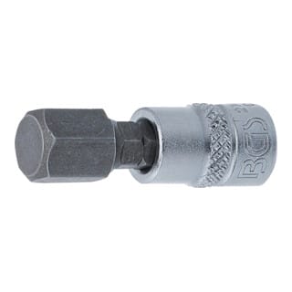 BGS Bit-Einsatz Antrieb Innenvierkant 6,3 mm (1/4") Innensechskant 10 mm - 2161-10