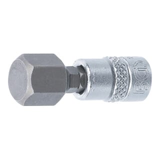 Bit-Einsatz Antrieb Innenvierkant 6,3 mm (1/4') Innensechskant 12 mm