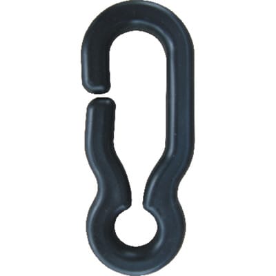 Universalhaken schwarz für Kunststoffkette