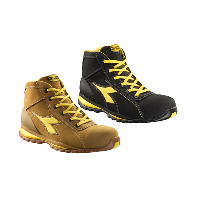 Diadora Handschuh II S3 Winter hoch - Sicherheitsschuhe für die Arbeit - 46 EU - Negro